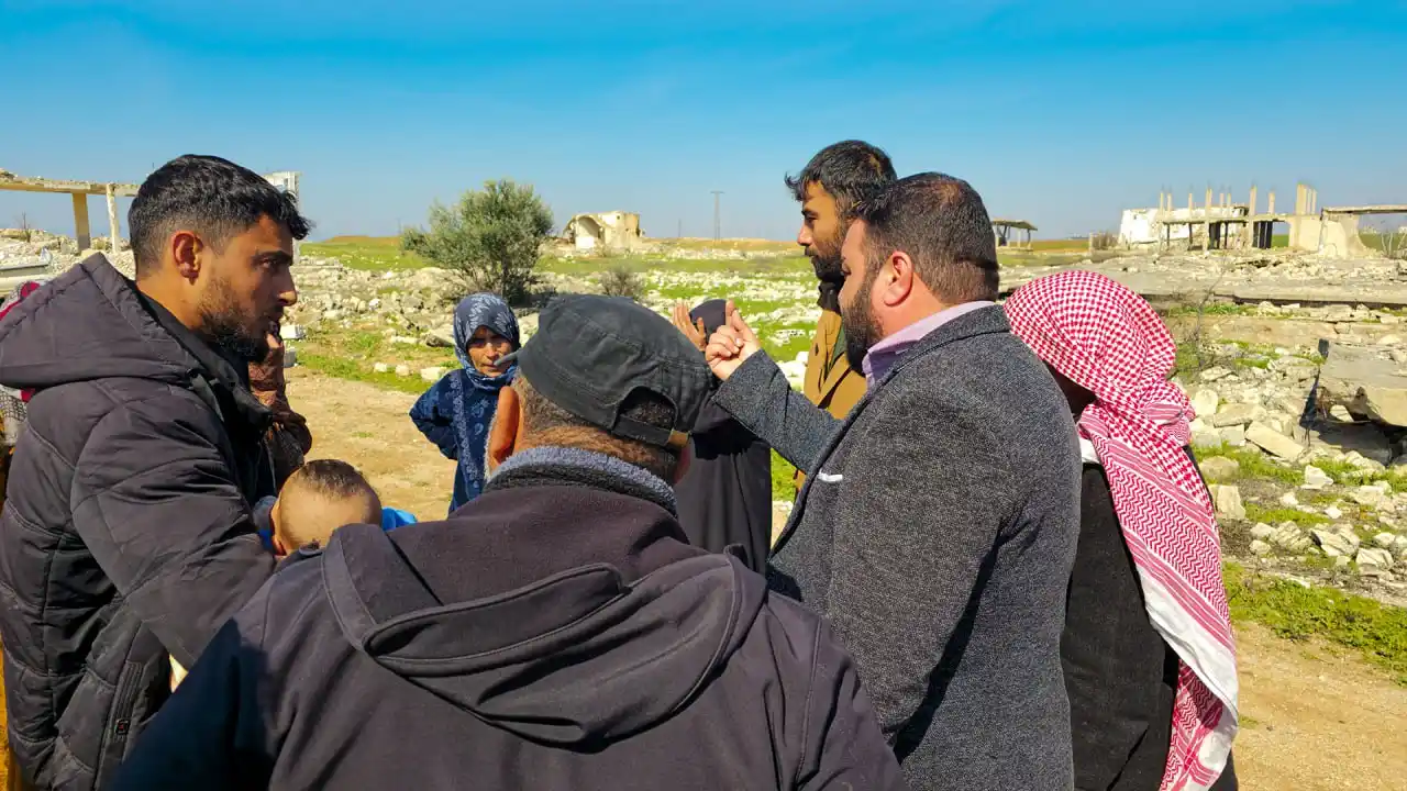Image from محافظة حماة: أجرى مدير منطقة محردة الأستاذ أحمد الصيادي، زيارة تفقدية لقرية الحمامي...