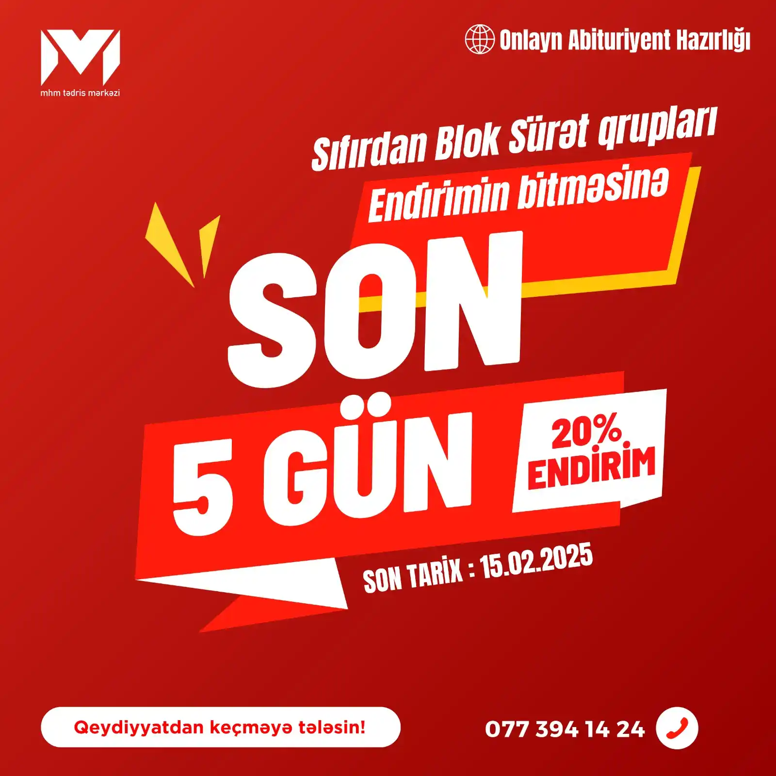 MHM Abituriyent Şöbəsi post