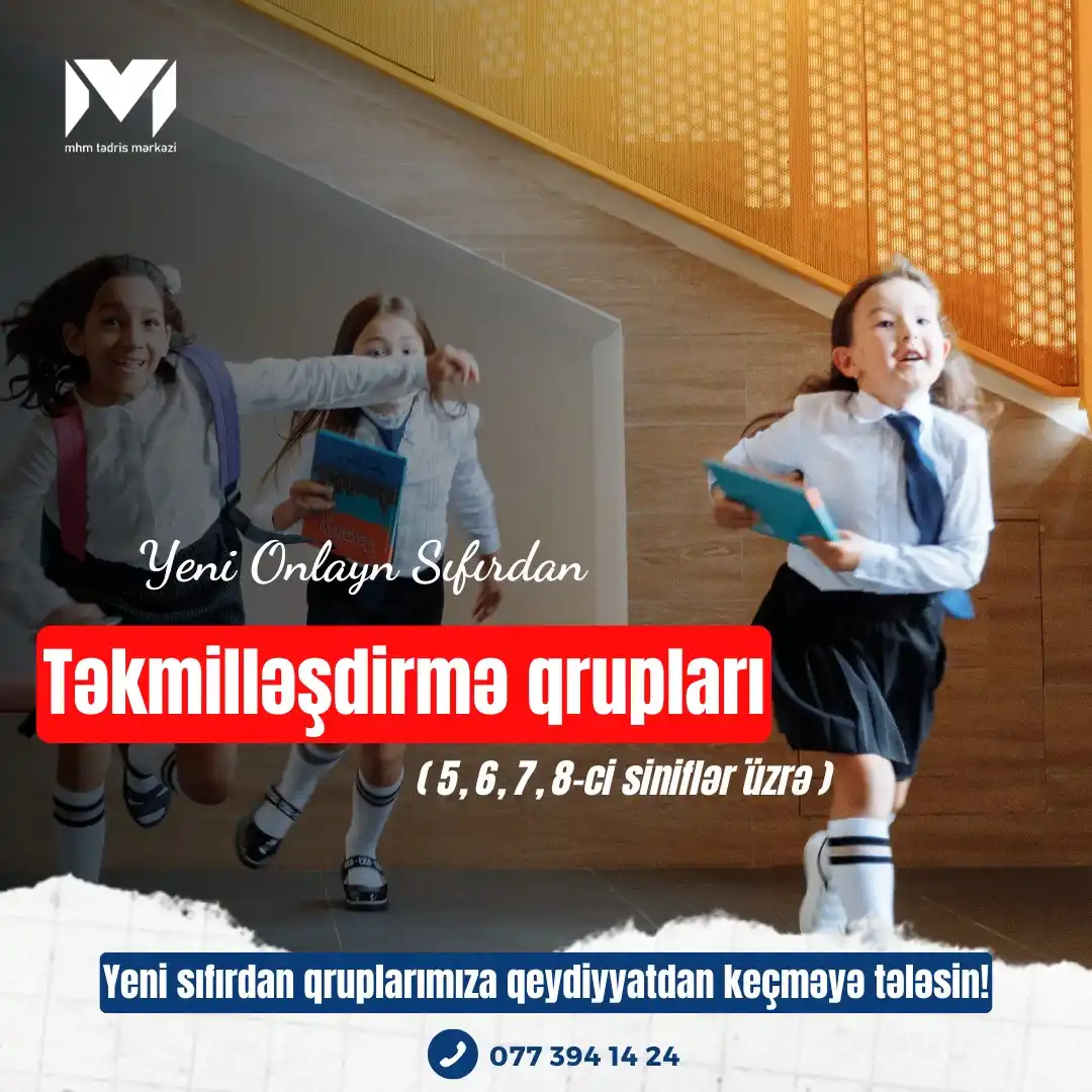 Image from MHM Abituriyent Şöbəsi: 📣 Əziz şagirdlər, özünüzü təkmilləşdirərək sinifinizdə birinci olun! ...