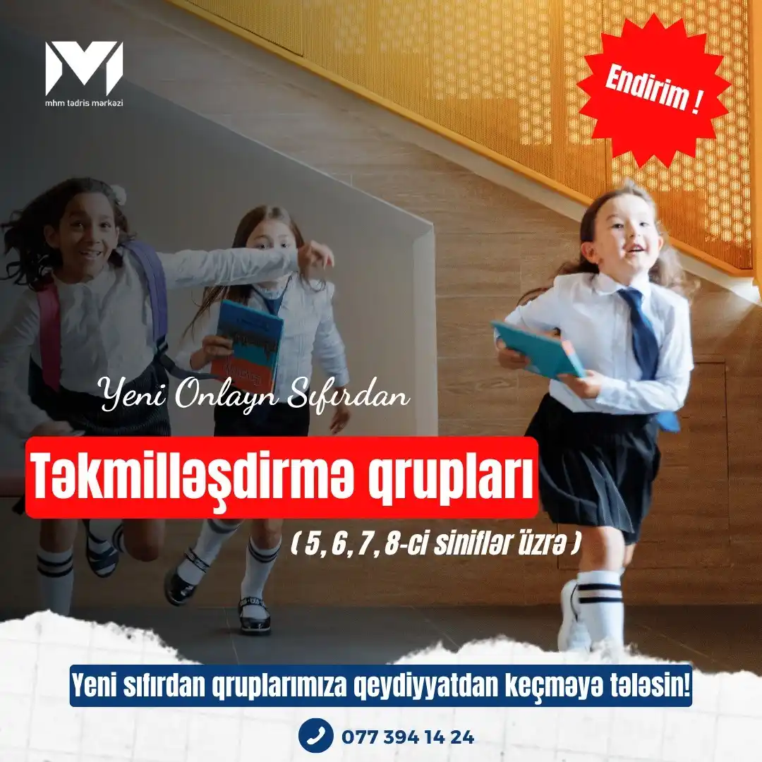 Image from MHM Abituriyent Şöbəsi: 📣 Əziz şagirdlər, özünüzü təkmilləşdirərək sinifinizdə birinci olun! ...