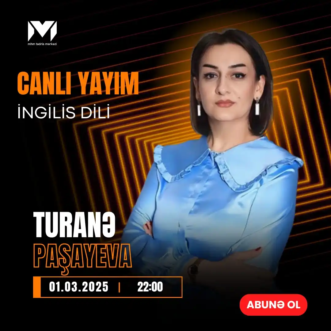 Image from MHM Abituriyent Şöbəsi: 📣 Əziz abituriyentlər! Sizlər üçün YouTube kanalımızda silsilə öy...