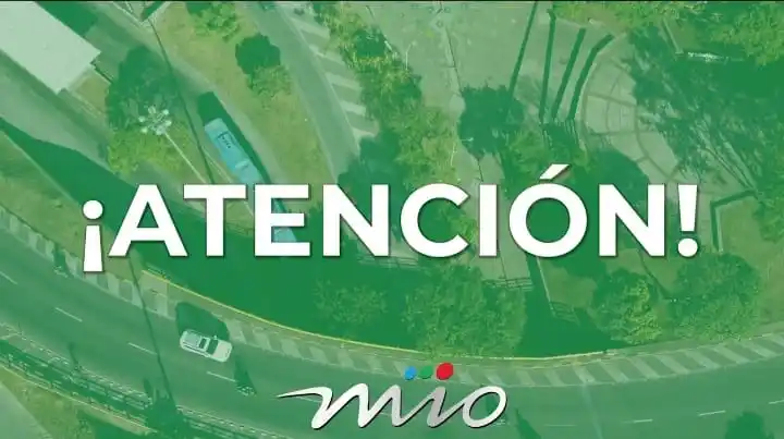 Image from MIO: ⚠️ATENCIÓN⚠️ No 🚫 se atiende estación *Univalle* 🚏 en sentido Norte...