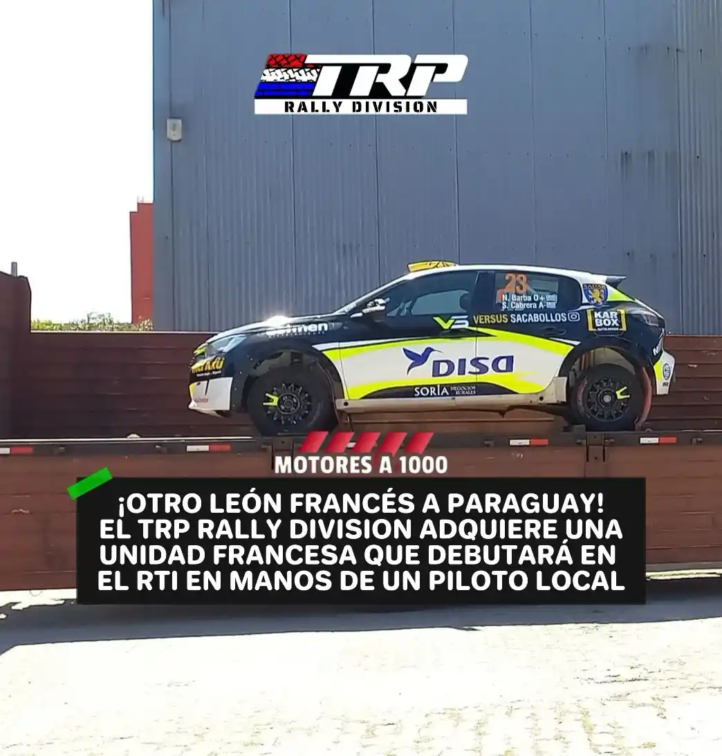 Image from Motores a 1000🏁🇵🇾📲: 🛬‼️ Llega a Paraguay otro León francés para rugir en los tramos. El e...