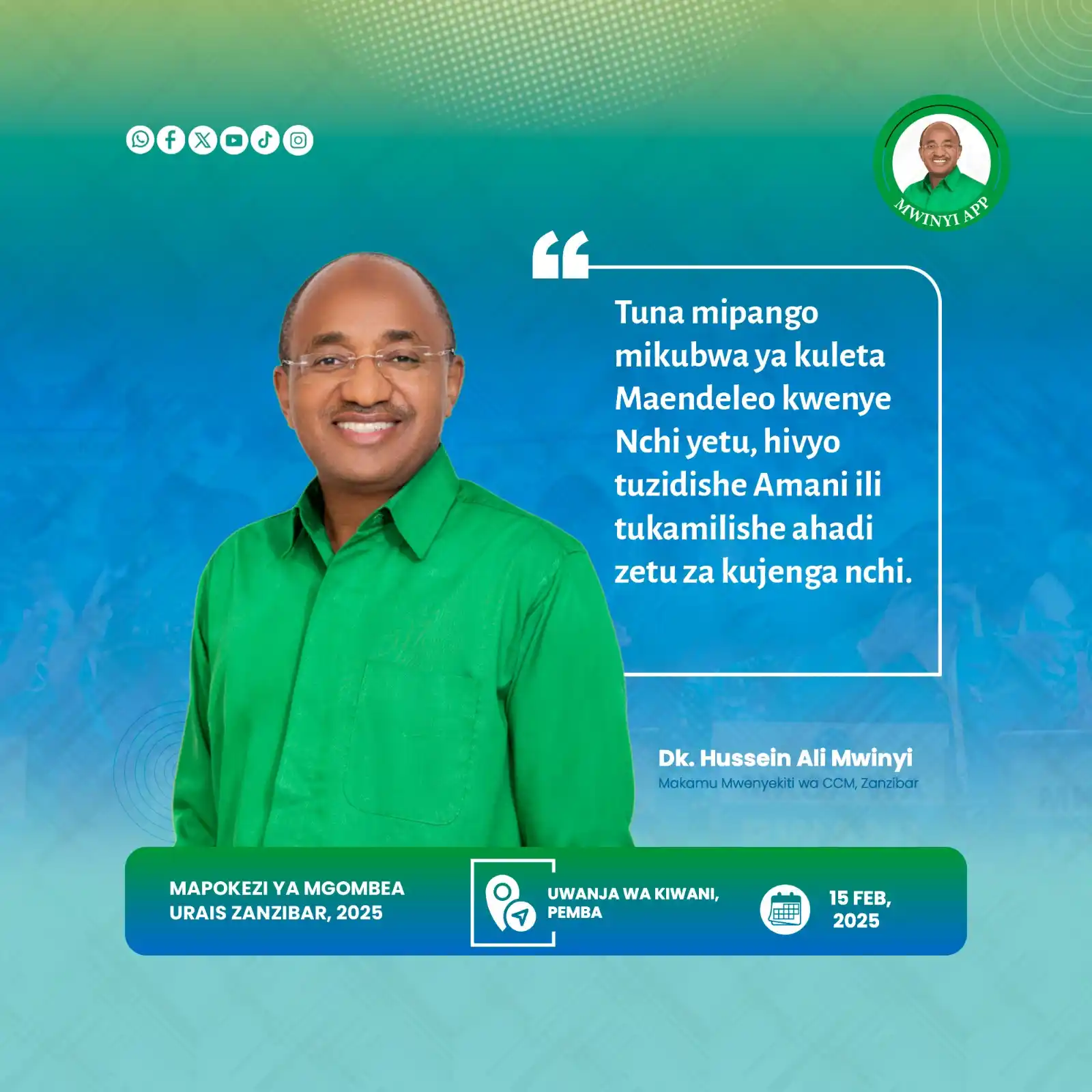MwinyiApp post