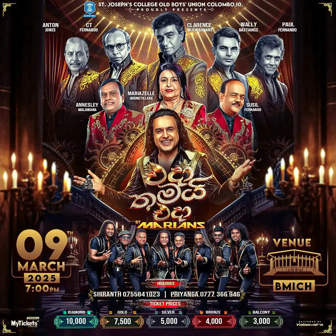 Image from MyTicketsLK: ON SALE NOW!😍 ✨ Relive the Golden Era of Music! ✨a night of legendar...