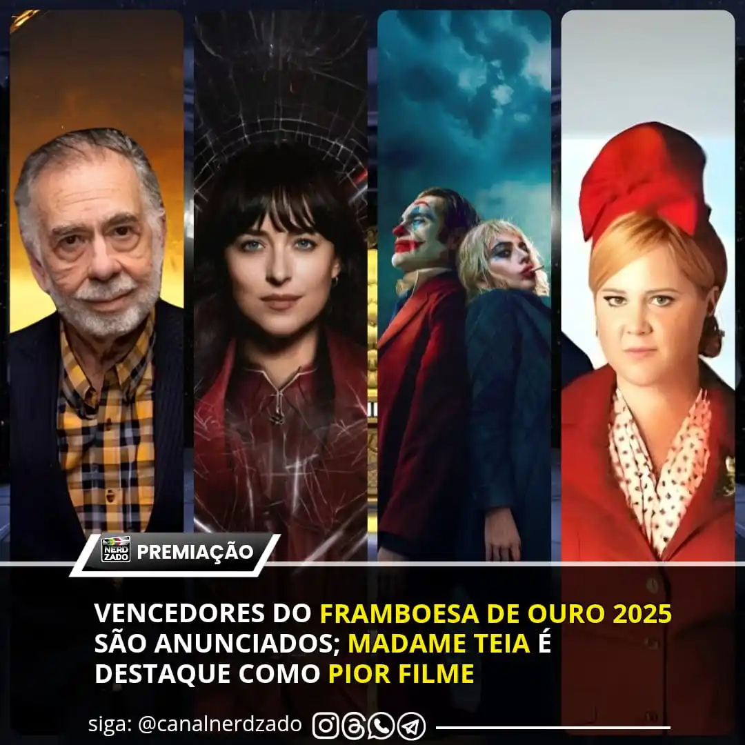 Image from NERDZADO 🎬📺: *Os vencedores do Framboesa de Ouro 2025 foram anunciados. A "premiaçã...