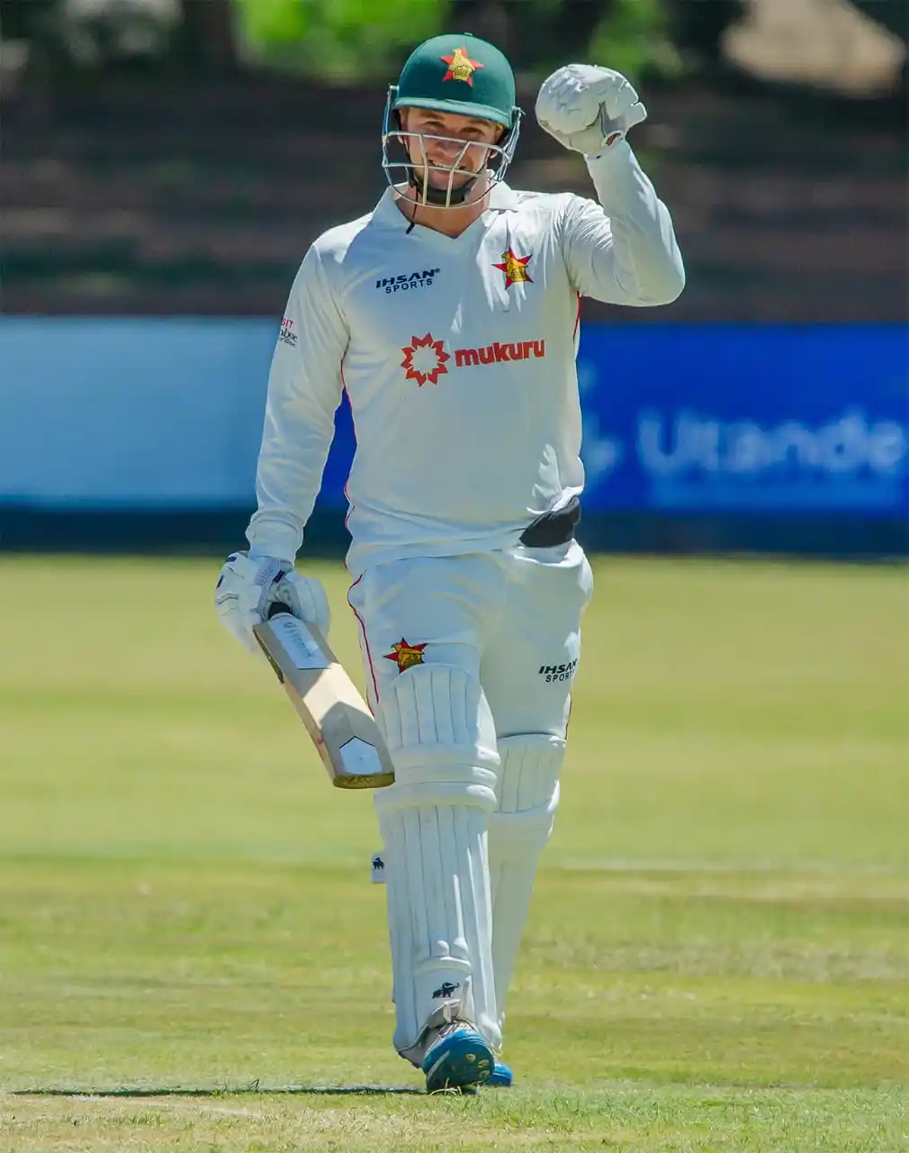 Image from NRTV: Zimbabwe are 166/5 at Queens Sports Club as they trail Ireland by 94 r...