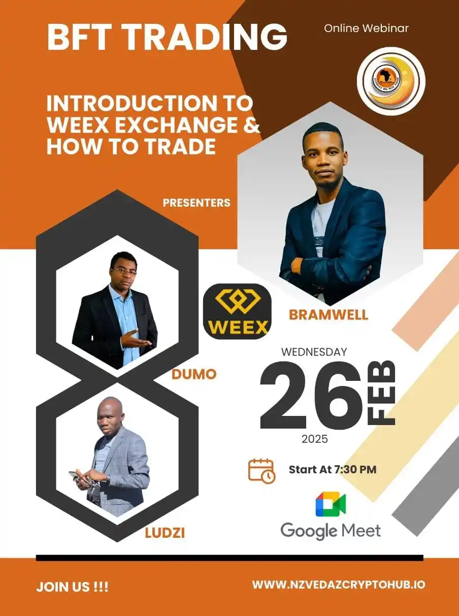 Image from Nzvedaz Crypto Hub: Nzvedaz BIG Five Meeting, Weex Exchange listing Meeting 🟩🟩 Wednesda...