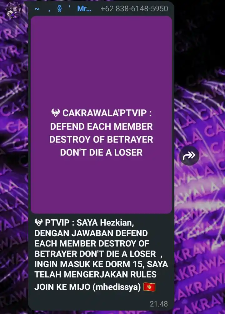 OFC CAKRAWALA 🇲🇪 post