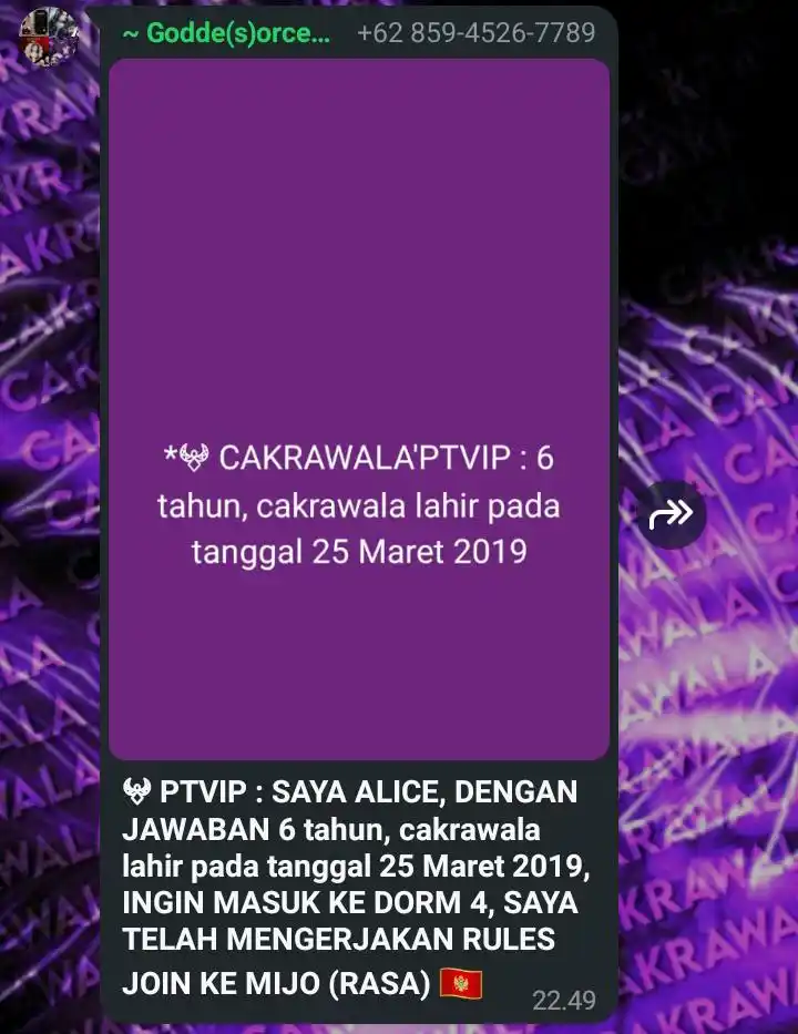 OFC CAKRAWALA 🇲🇪 post
