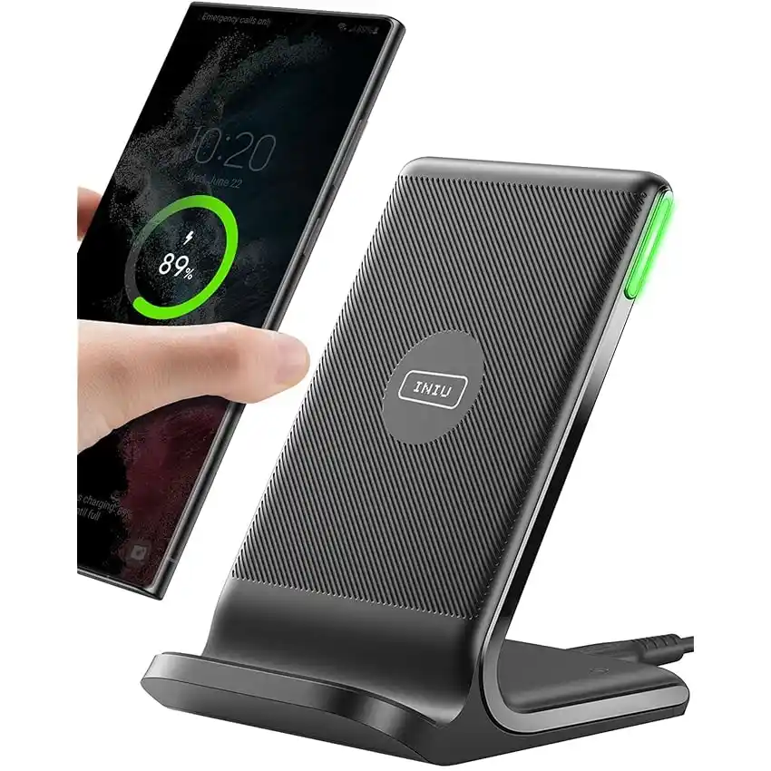 Image from Offerte Tech by Telefonino.net: 👀 Caricatore Wireless, INIU 15W Certificato Qi Ricarica Rapida Wirele...