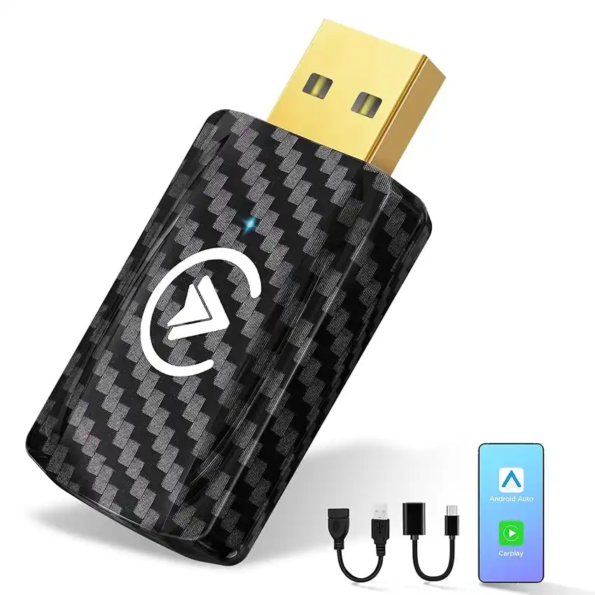 Image from Offerte Tech by Telefonino.net: 👀 MSXTTLY Adattatore Carplay Wireless & Android Auto Wireless 2 IN 1 ...