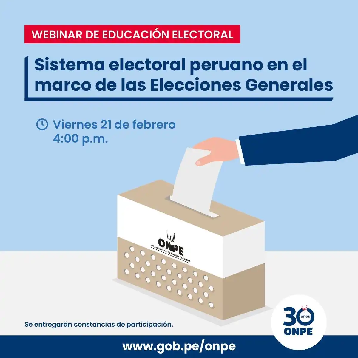Oficina Nacional de Procesos Electorales - ONPE post