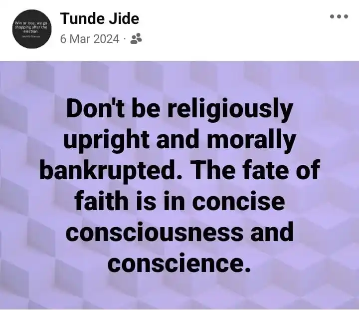 Olajide B.O.Y. Platform post