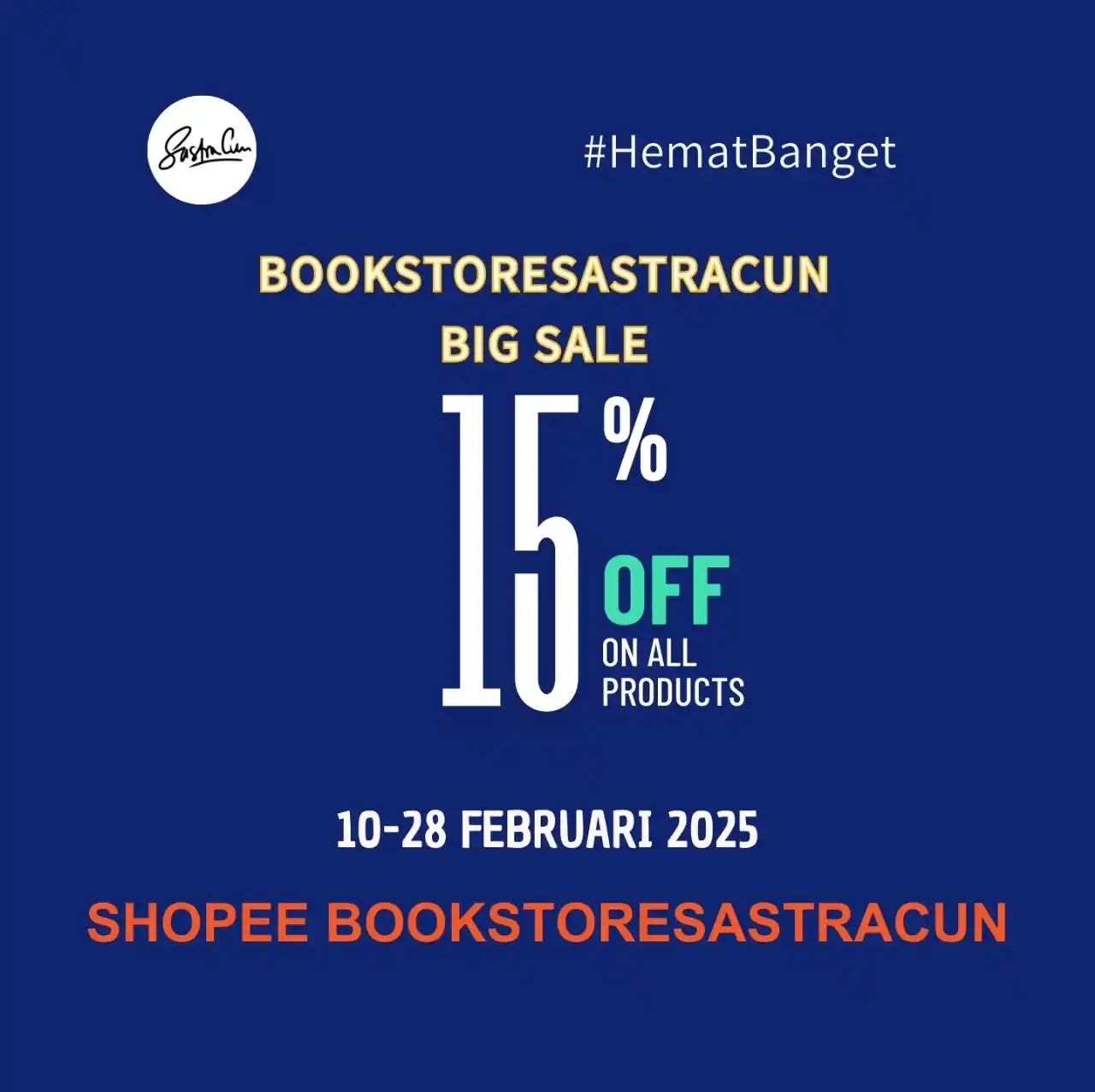 Image from Omah Baca Bookstoresastracun: 📢 BIG SALE ALERT! 📢  📚✨ Diskon 15% untuk Semua Produk di BookstoreS...