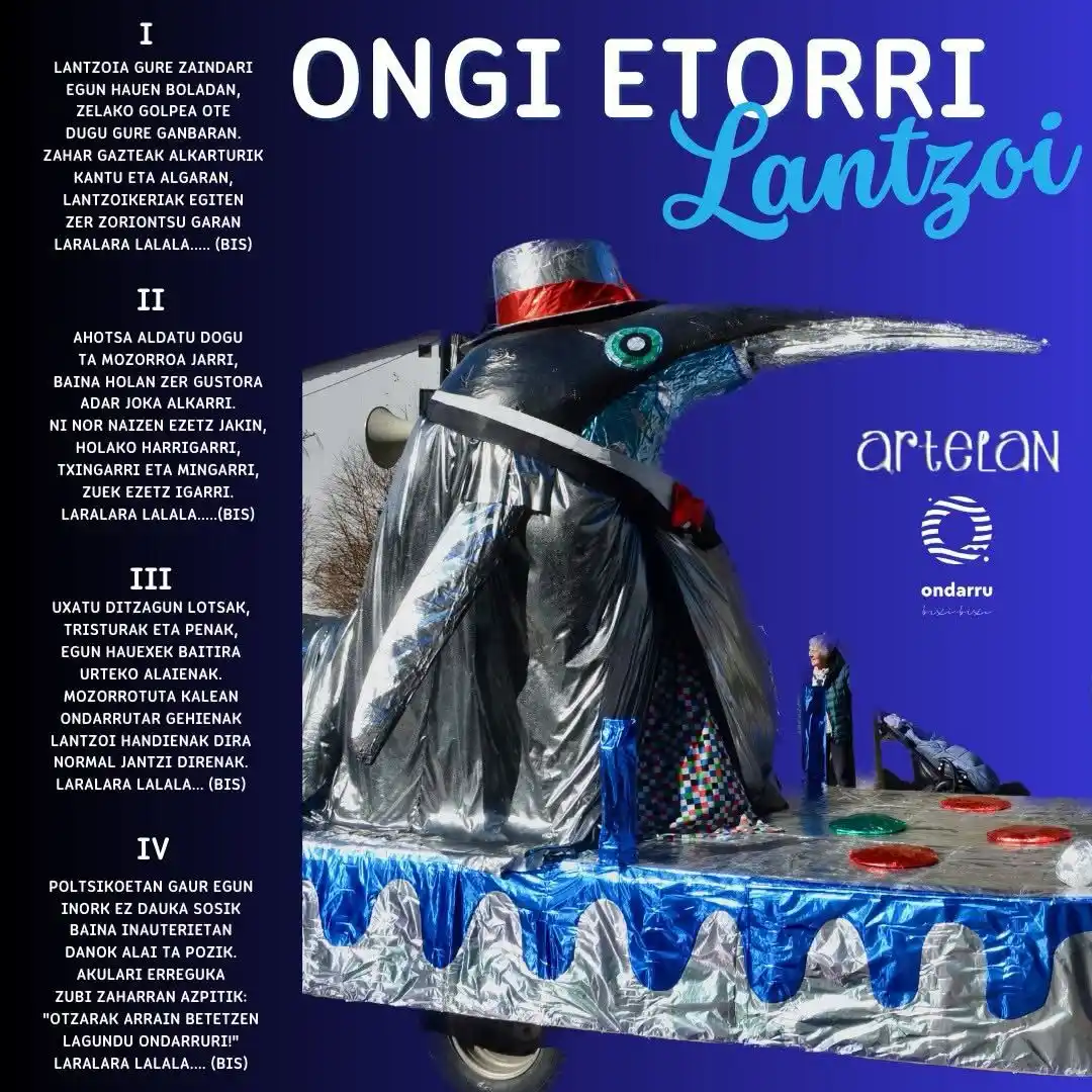Image from Ondarroako Udala: [KULTURA] 🥳Iritsi dira inauteriak. Gaur iluntzean, Lantzoi jaunari on...
