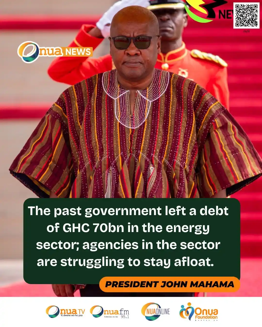 Image from OnuaOnline: The past government left a debt of GHC 70bn in the energy sector; agen...