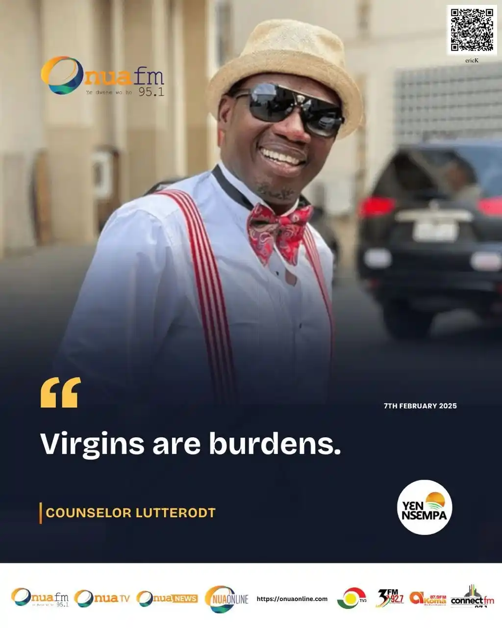 Image from OnuaOnline: Virgins are burden - Counselor Lutterodt <a class="text-blue-500 hov...