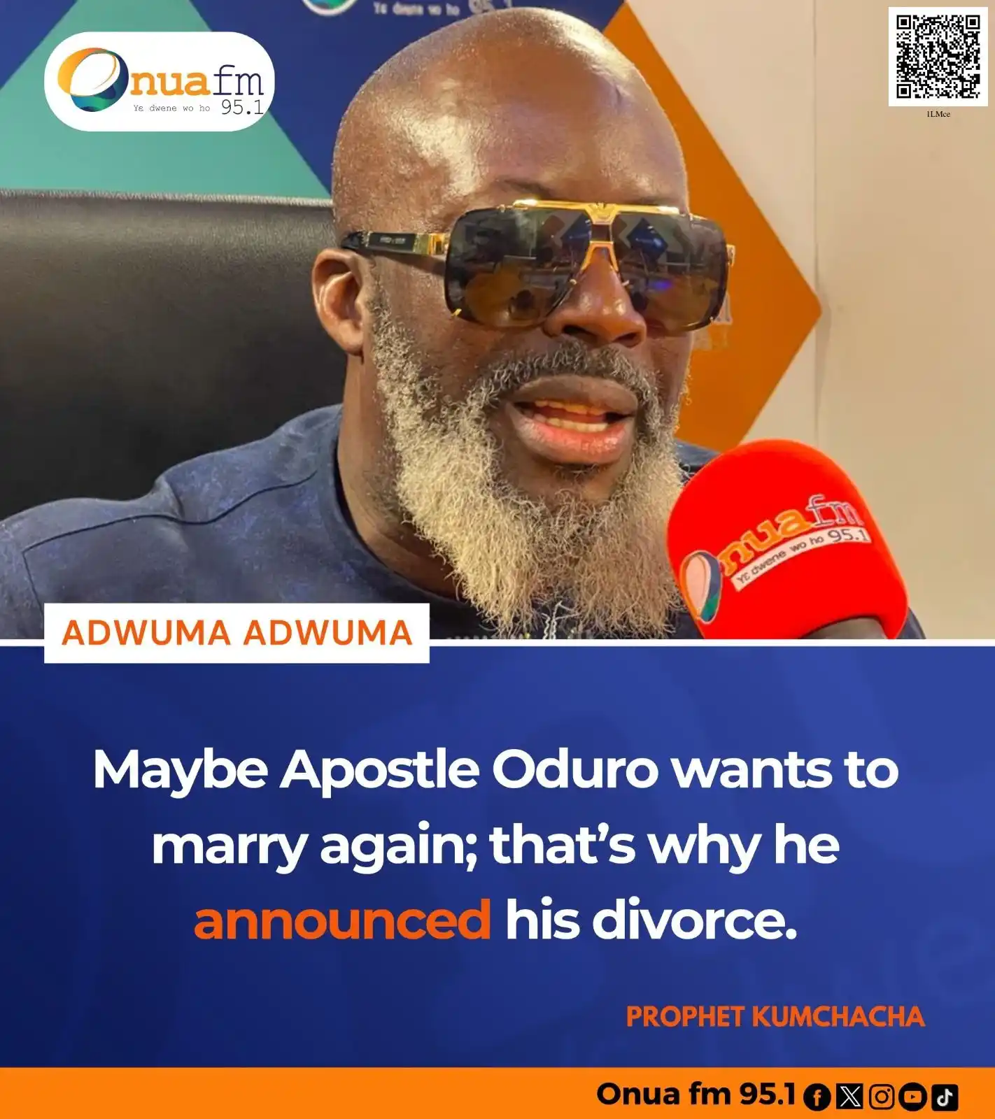 Image from OnuaOnline: Maybe Apostle Oduro wants to marry again; that's why he announced his ...