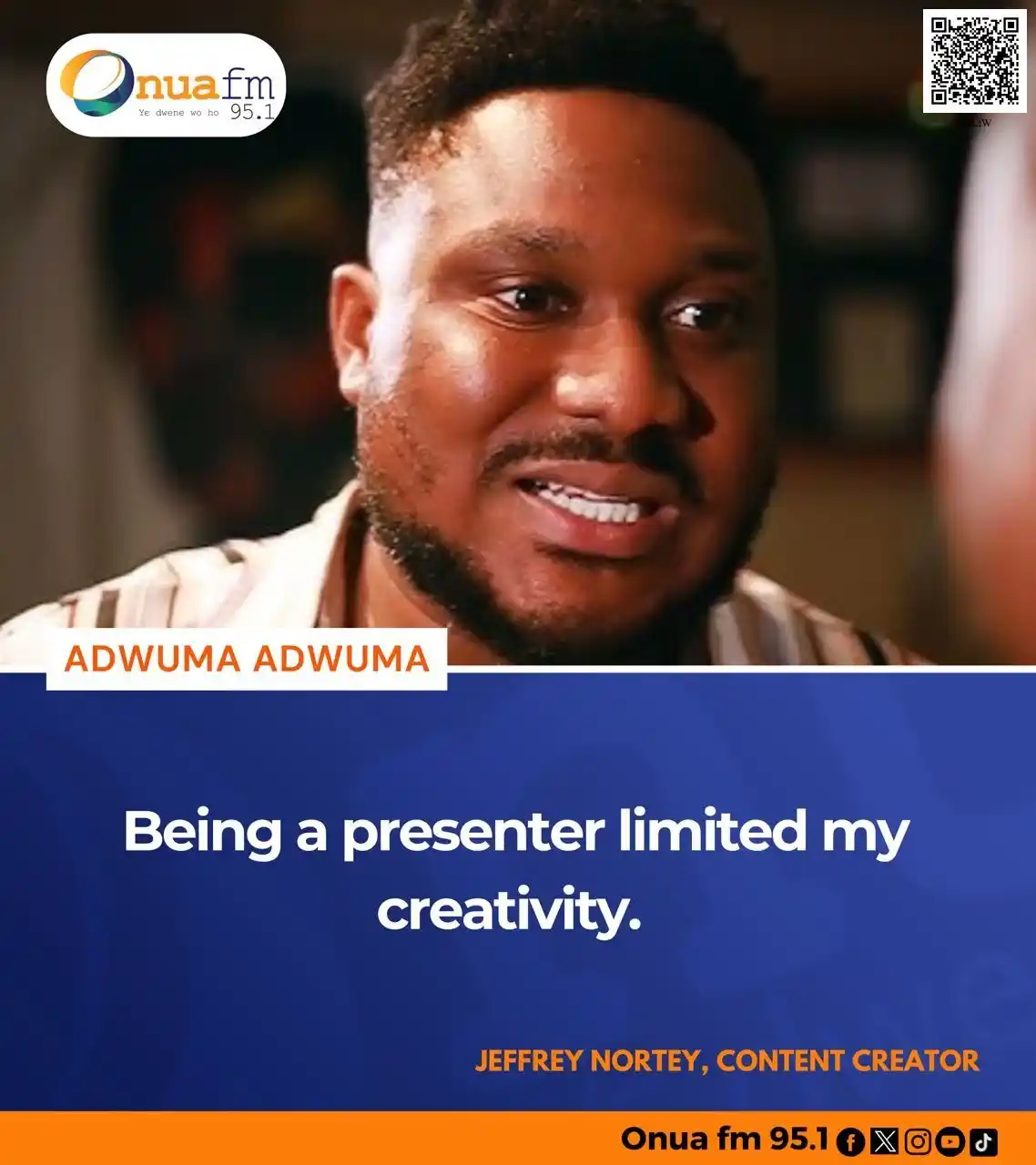 Image from OnuaOnline: Being a presenter limited my creativity - Jeffery Nortey <a class="t...