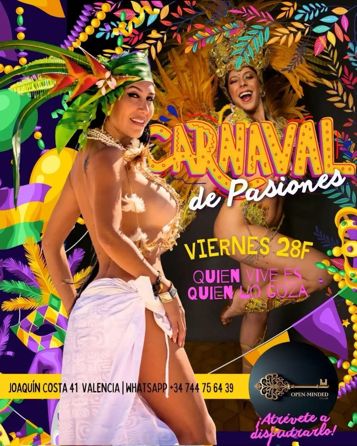 OPEN-MINDED Club Swinger Valencia post