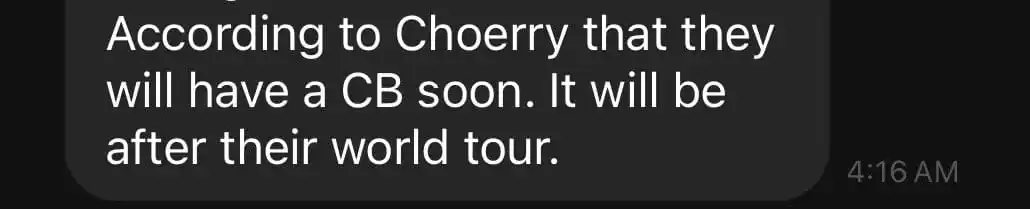 Image from Orbits Argentina 🇦🇷: Choerry en el último fansign de ARTMS mencionó que el comeback será de...