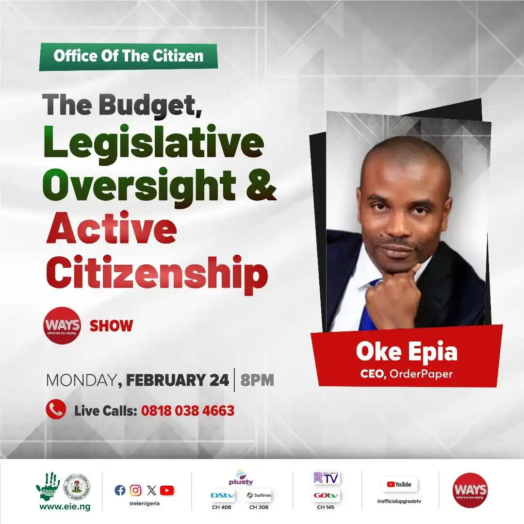 Image from OrderPaper: The budget significantly impacts governance, as it allocates resources...