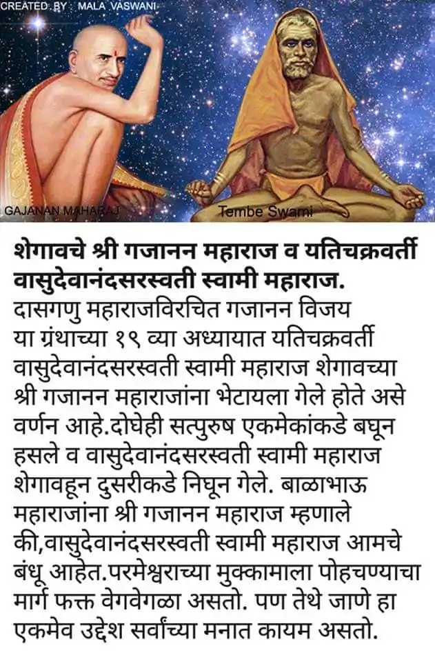 Paramhans Parivrajakacharya Shreemad Vasudevanand Saraswati (Tembe) Swami Maharaj (1854-1914) post