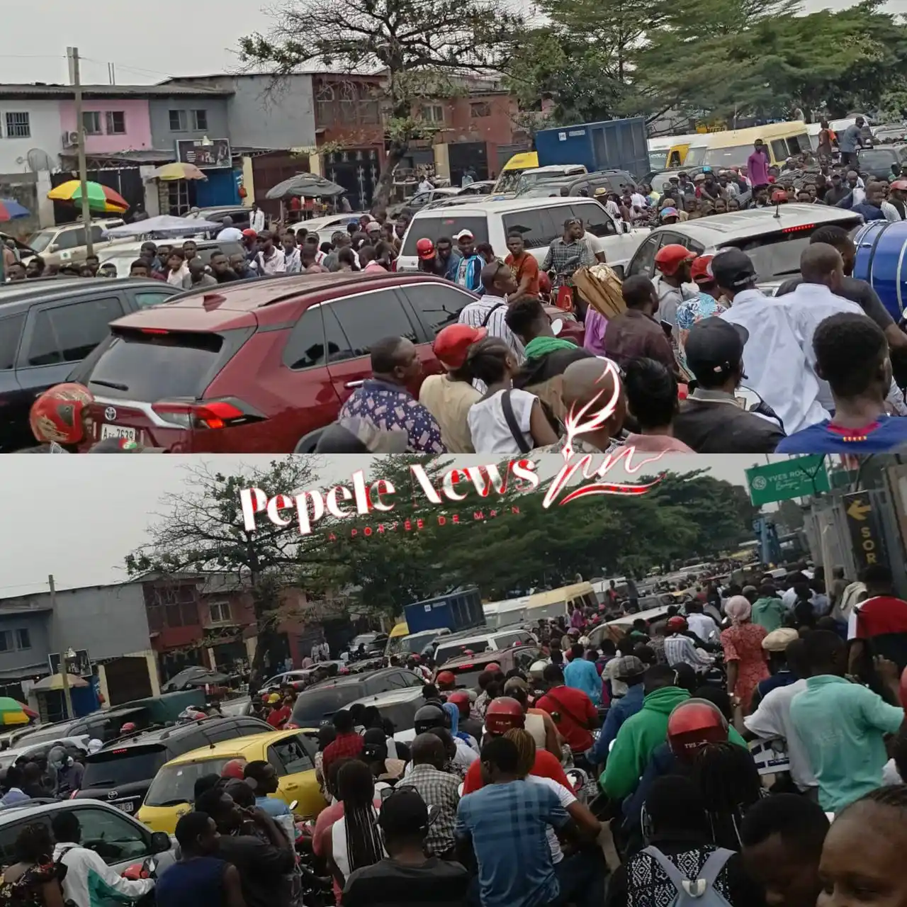 Image from Pepele news : *🔴 TRAFIC ROUTIER EN DIRECT | Des forts embouteillages observés ce sa...