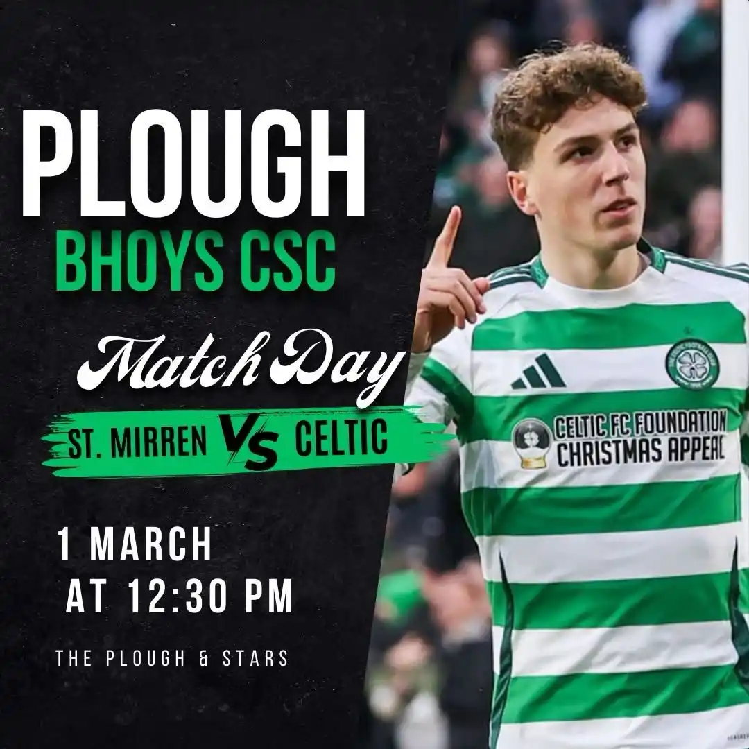 Philadelphia 2nd St Ploughbhoys Celtic supporters club  post