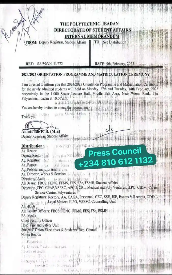 Press Council TPI post