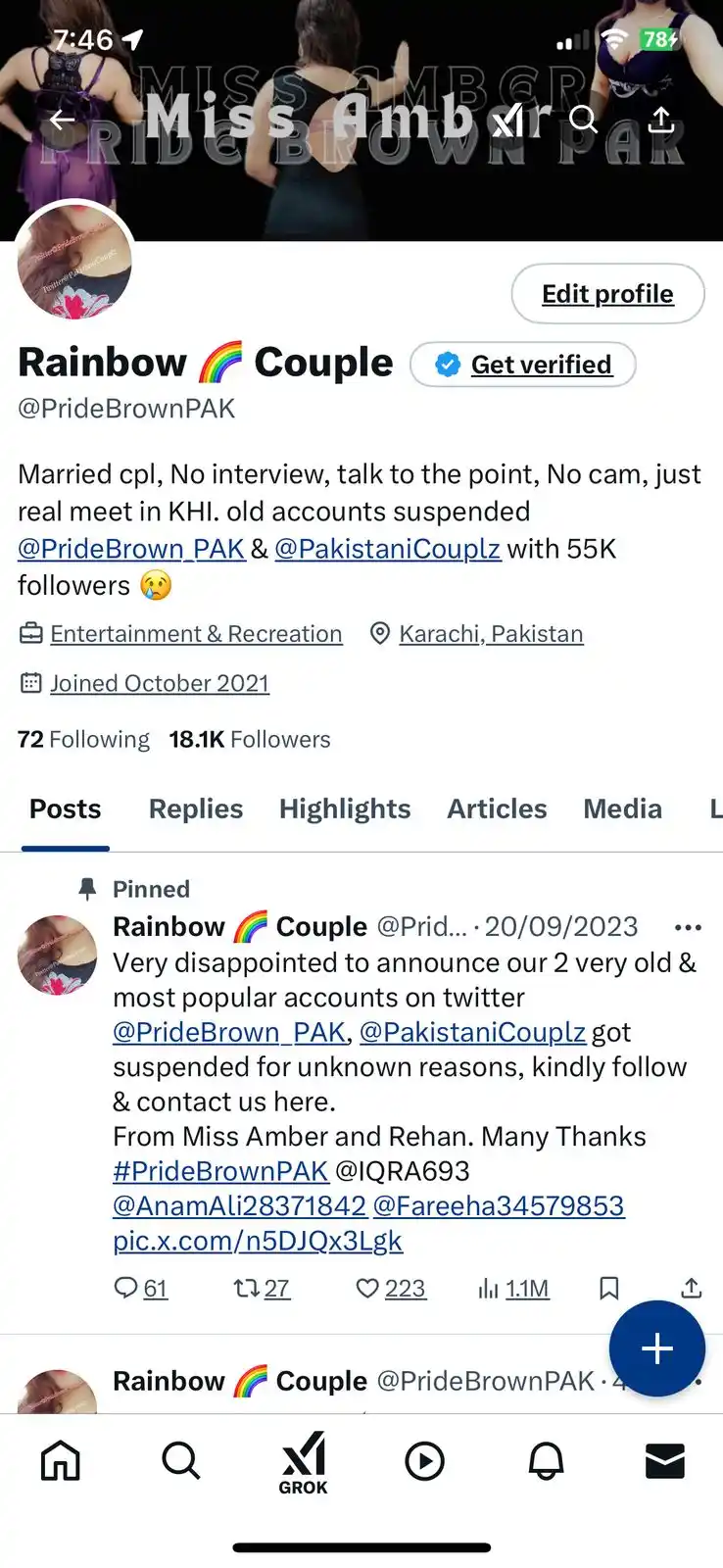 Pride Brown PAK post