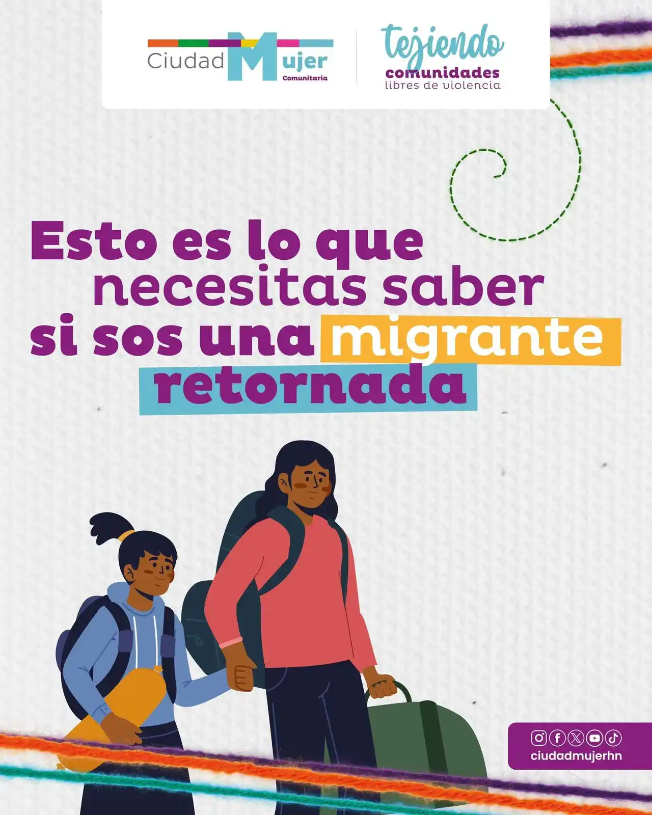 Image from Programa Ciudad Mujer: ¡Si sos un mujer migrante retornada esta información es para vos!‼️ E...