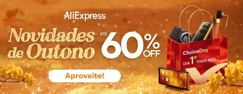 Image from Promoções do TEC: 🔥 Novo Evento Aliexpress! Cupons do Evento: R$60 OFF em R$480 - ...