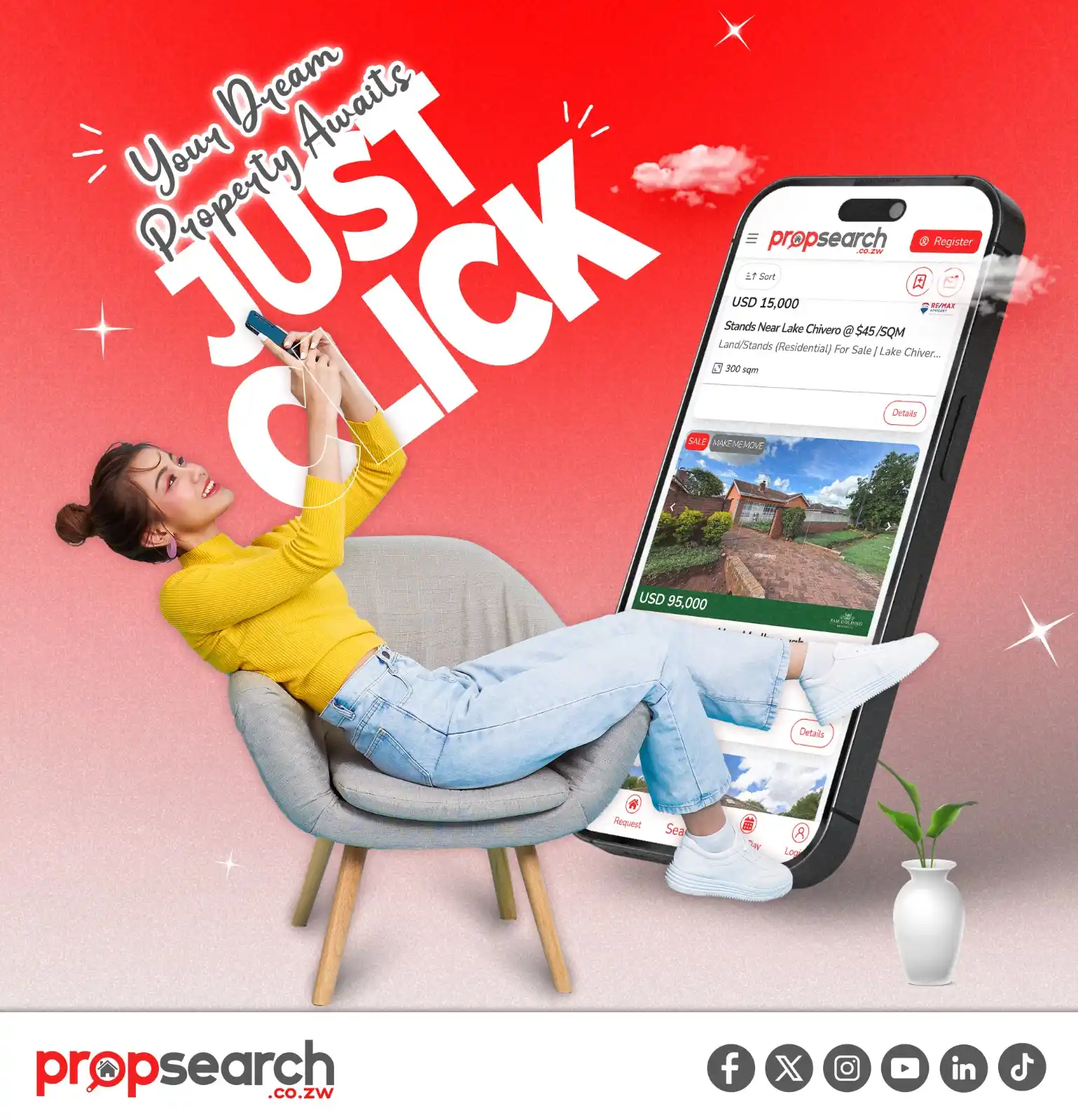 Image from propsearch.co.zw - Search Powered by Professionals: _🏡 Just a Click Away—Your Dream Property Awaits! 🏡_ *Find your perfe...