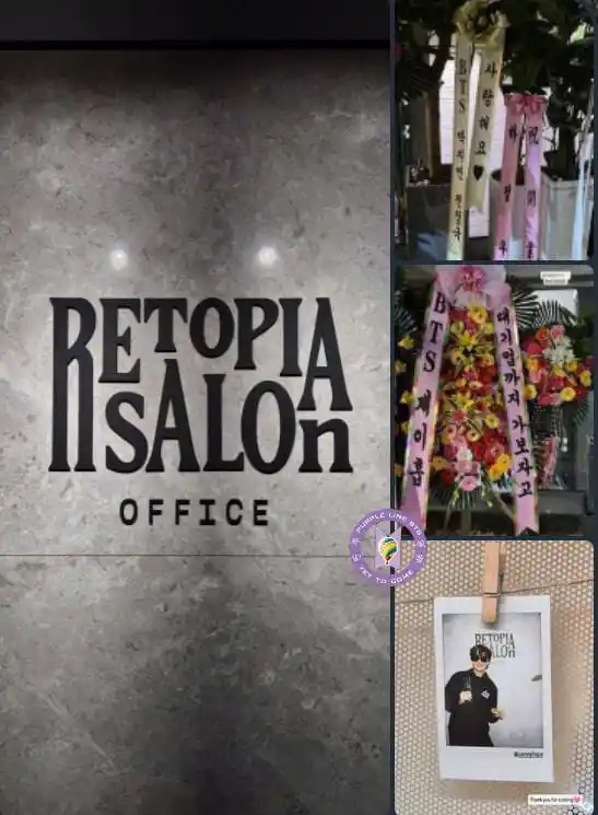 Image from PurplelineBTS: — Jimin, Jungkook y Jhope enviaron arreglos florales de felicitación a...