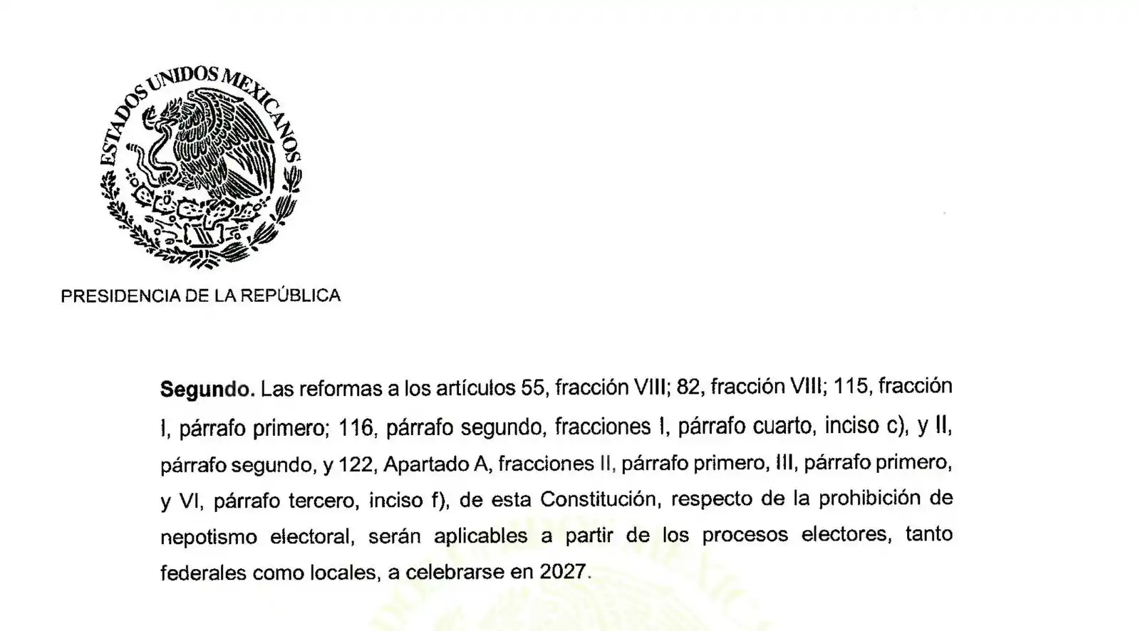 Image from QUADRATÍN SLP 🔸🔶 NOTICIAS 🔶🔸: 🚨REFORMA ANTINEPOTISMO VA PARA EL 2027⚠️ 🔸 Si hay matrimonio o conc...