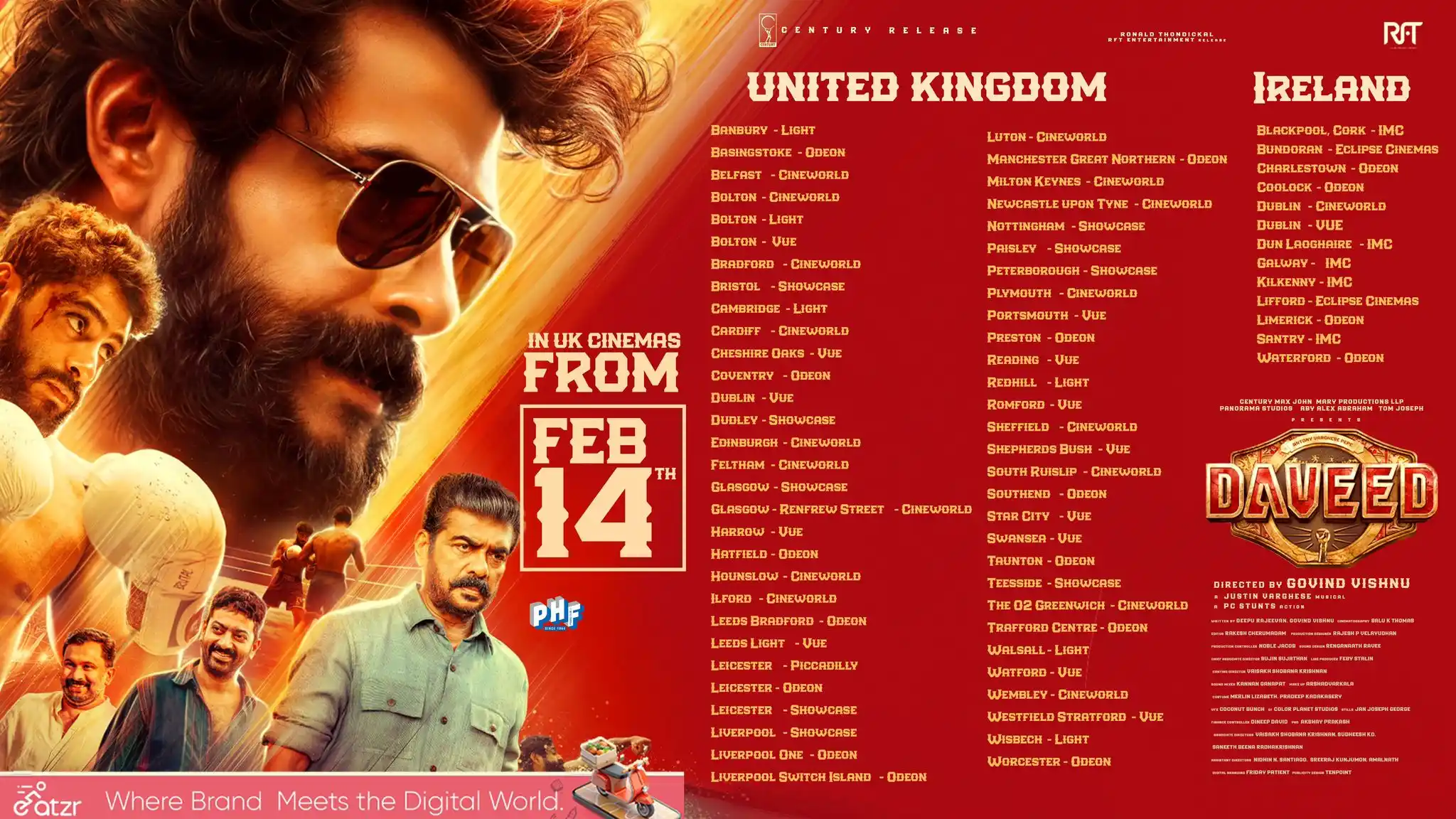 Image from RFT Films and Entertainment : Daveed 🥊Drama unfolds this Valentine's Day🍿@daveedmalayalammovie Do...