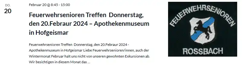 Roßbach Witzenhausen - „Niehjes ussem Dörfe“ post