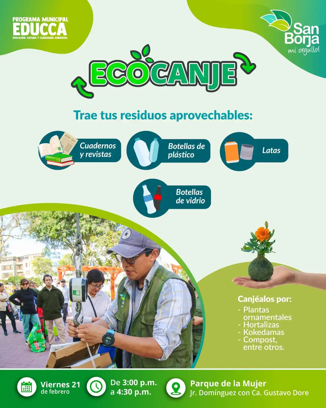 Image from San Borja Informa📢: ¡Atención, vecino! 🚨  Este viernes, participa de la campaña <a class=...