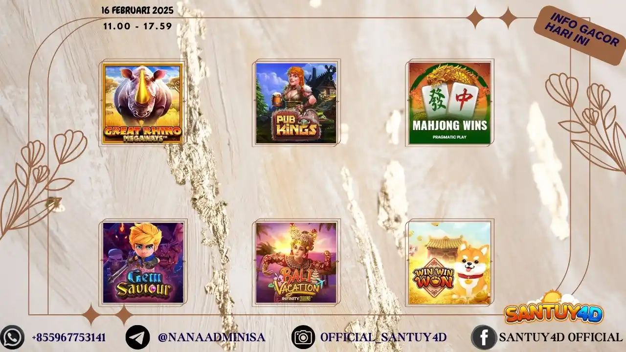 Image from SANTUY4D: 🌴 6 GAMES WINRATE TERTINGGI SUDAH SIAP UNTUK PARA MEMBER <a class="te...