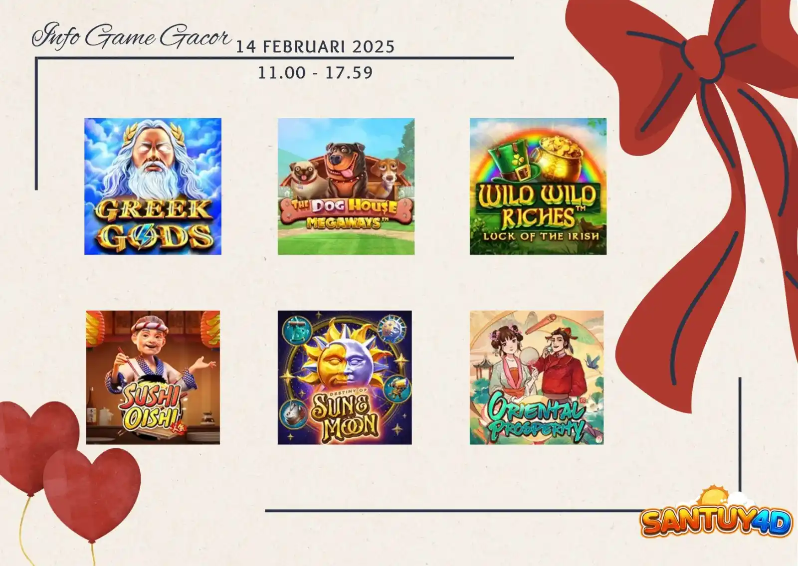 Image from SANTUY4D: 💋🍫 INFO GAME TERGACOR DI HARI VALENTINE SEGERA MAINKAN AKUN KAMU DI ...