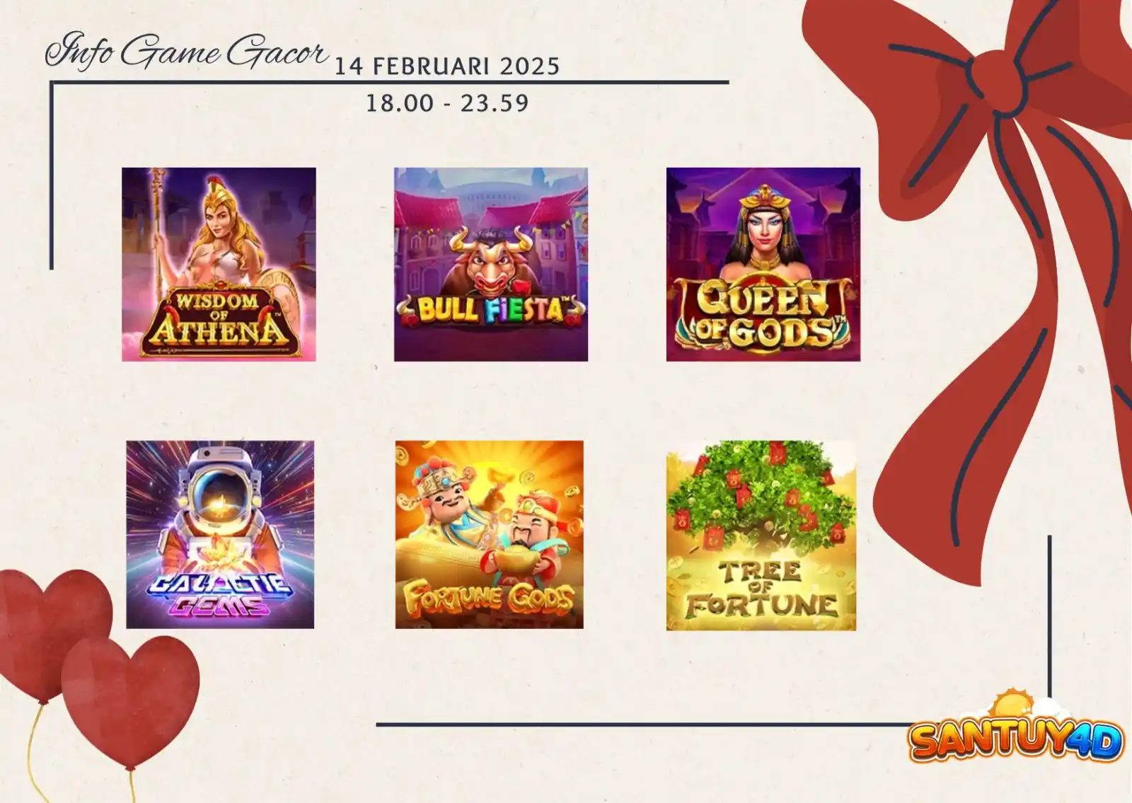 Image from SANTUY4D: 💋🍫 INFO GAME TERGACOR DI HARI VALENTINE SEGERA MAINKAN AKUN KAMU DI ...