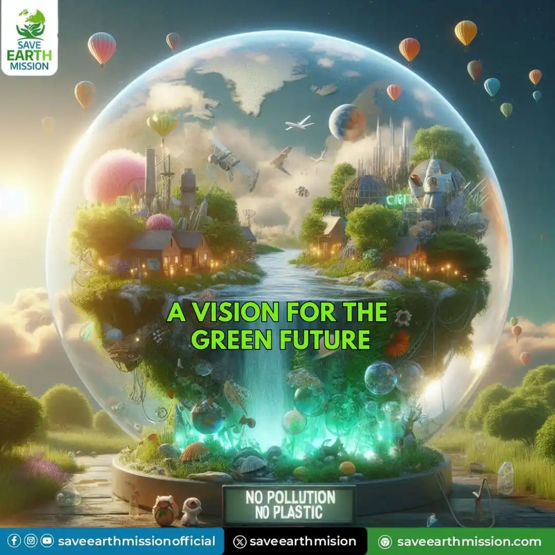 Image from Save Earth Mission: 🌍 A Vision for The Green Future 🌱💚 🌳 Plant trees | ♻️ Reduce wast...