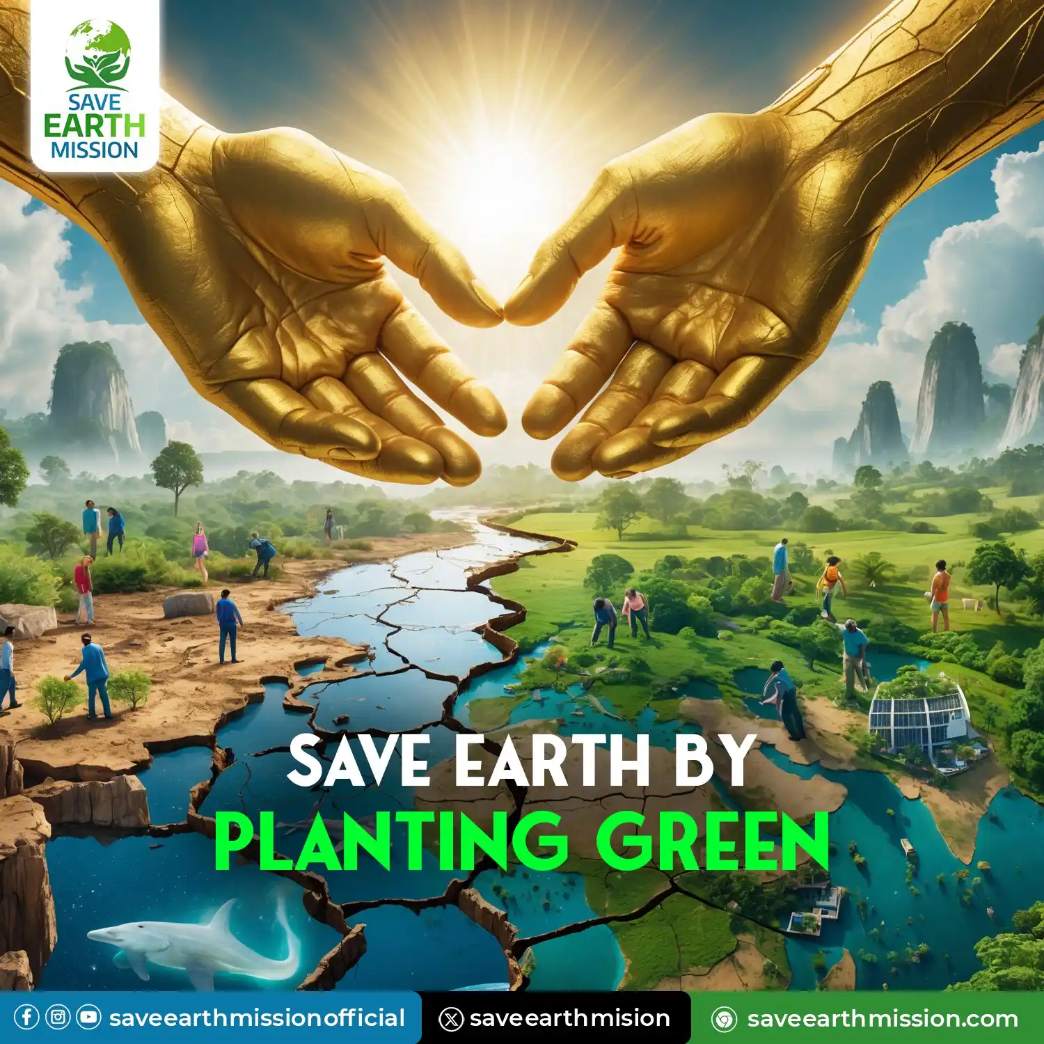 Image from Save Earth Mission: 🌱 It only takes one seed to spark a revolution. Every tree you plant ...
