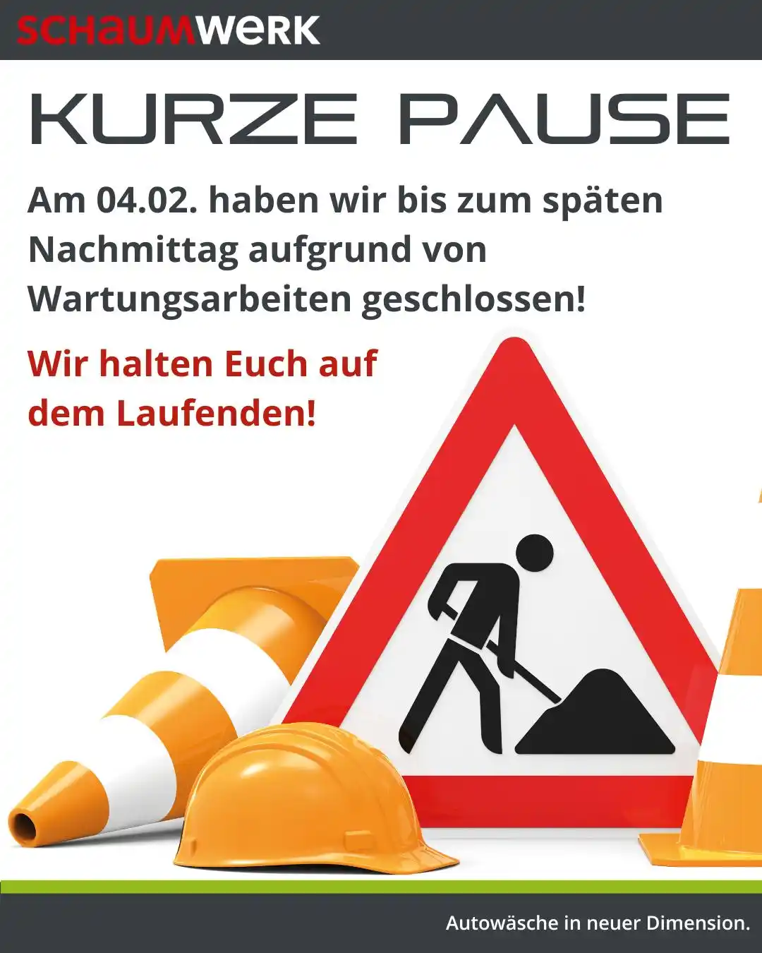 SCHAUMWERK · Autowäsche in neuer Dimension.  post