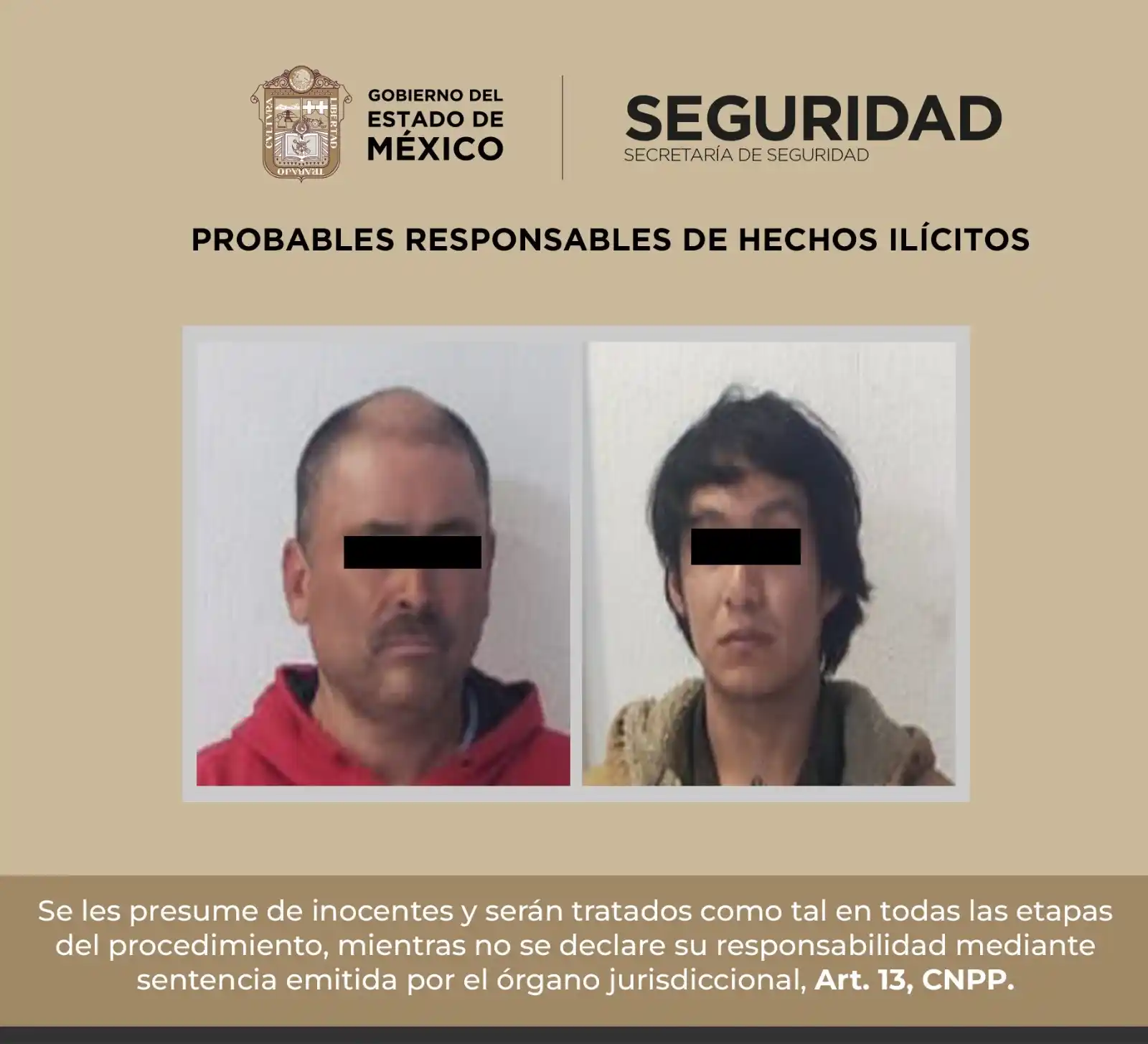 Image from Secretaría de Seguridad del Edomex : *TRAS UNA DENUNCIA, SECRETARÍA DE SEGURIDAD DEL EDOMEX DETIENE A DOS H...