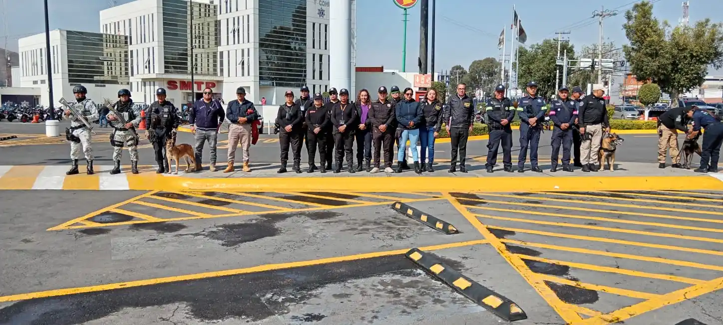 Image from Secretaría de Seguridad del Edomex : 👮🏻 La *SSEM*, en coordinación con otras dependencias, lleva a cabo l...