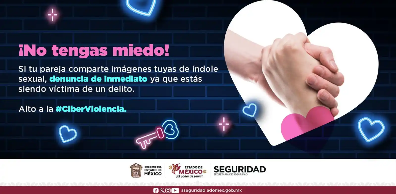 Image from Secretaría de Seguridad del Edomex : No tengas miedo, la *SSEdoméx* te apoya en todo momento a través de la...