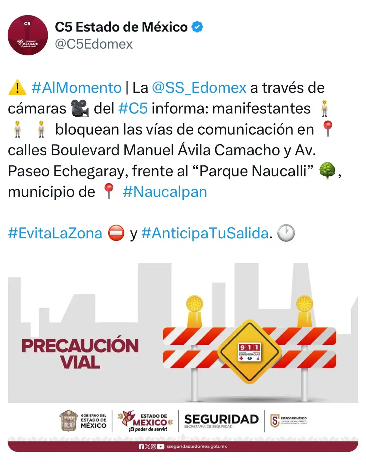Secretaría de Seguridad del Edomex  post